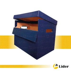 Caja con agarraderas en los laterales