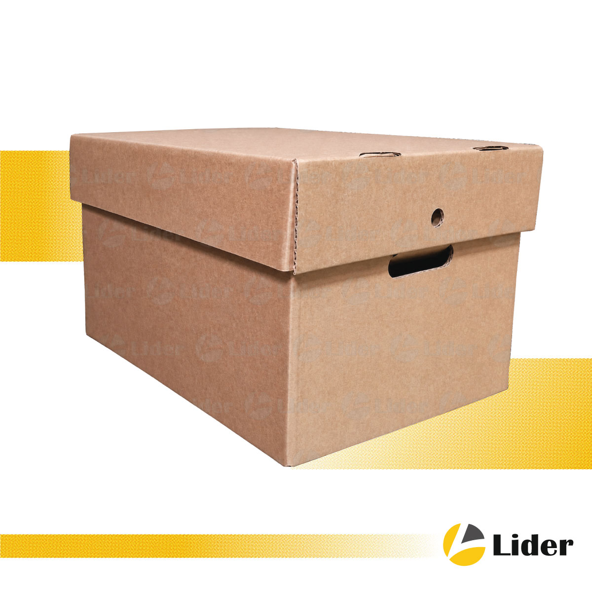 Caja con tapa separada