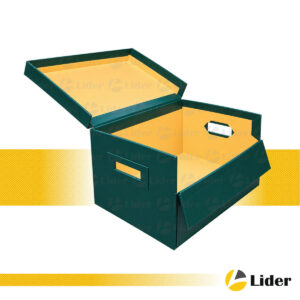 Caja archivera con refuerzo de agarraderas